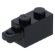 LEGO kocka csuklós elem (zsanér) 1×2 vízszintes csatlakozóval, fekete (30541)